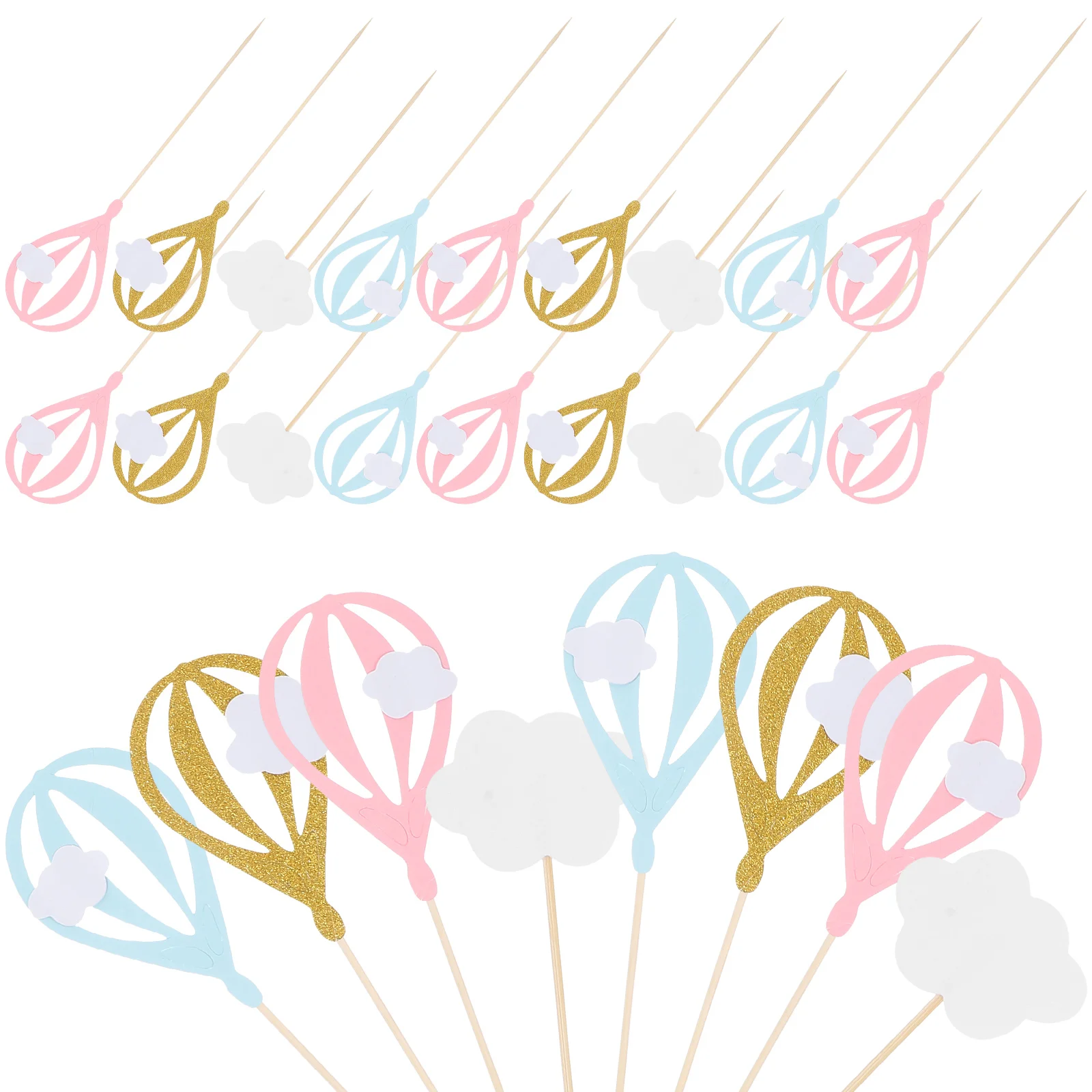 30pcs Hot Air Balloon Cupcake Toppers Picks Cloud Decorations Birthday Baby Shower Party Supplies Cake Decorations Dessert
30pcs Hot Air Balloon Cupcake Toppers Picks Cloud Decorations Birthday Baby Shower Party Supplies Cake Decorations Dessert
