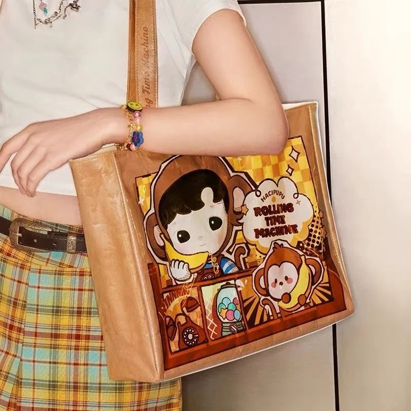 Hot Sale Anime Peripheral Genuine Hacipupu Time Machine Series Tote Bag Fashionable Trendy Bag For Cosplay Anime Accessories
Hot Sale Anime Peripheral Genuine Hacipupu Time Machine Series Tote Bag Fashionable Trendy Bag For Cosplay Anime Accessories