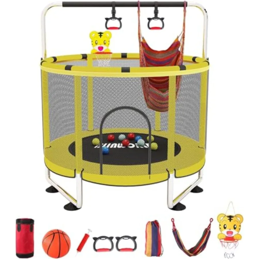 Trampoline for,55 Inch Adjustable Baby Toddler Trampoline with Basketball Hoop, 440lbs Indoor Outdoor Toddler with Enclosure Bl
Trampoline for,55 Inch Adjustable Baby Toddler Trampoline with Basketball Hoop, 440lbs Indoor Outdoor Toddler with Enclosure Bl