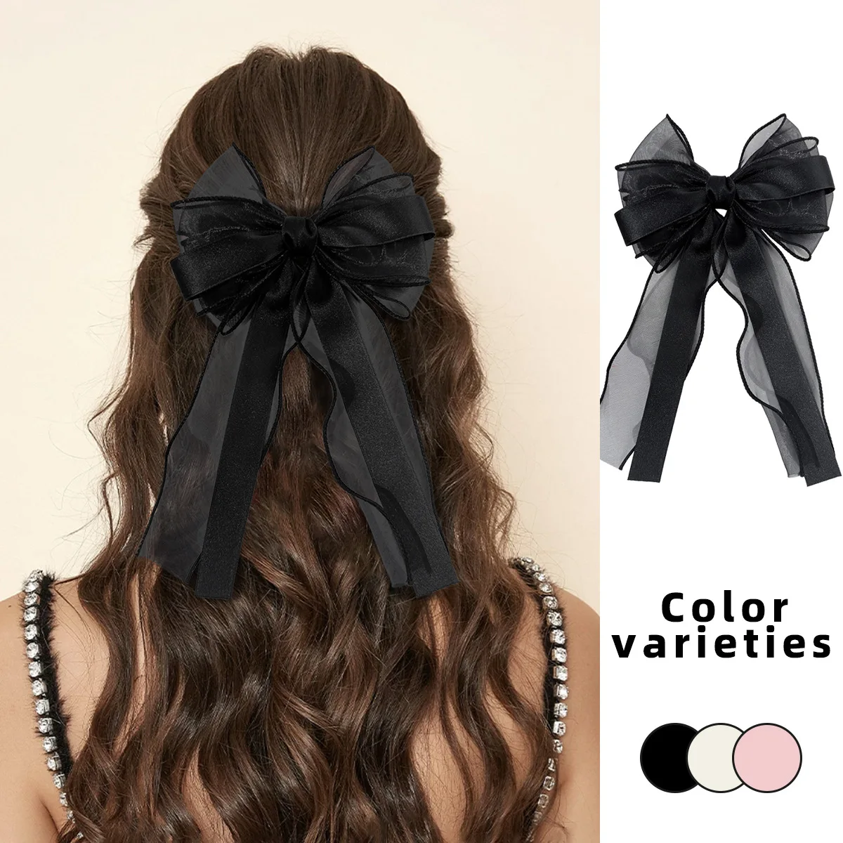 20 Pcs/Lot, 6.3“ Organza Bow Fluttering Ribbon Hair Clips Women French Barrettes Fashion Hair Accessories
20 Pcs/Lot, 6.3“ Organza Bow Fluttering Ribbon Hair Clips Women French Barrettes Fashion Hair Accessories