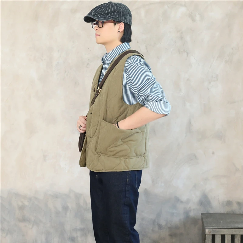 Мужской зимний хлопковый жилет American Sle без подкладки, утепленный, Ameikajia
Мужской зимний хлопковый жилет American Sle без подкладки, утепленный, Ameikajia