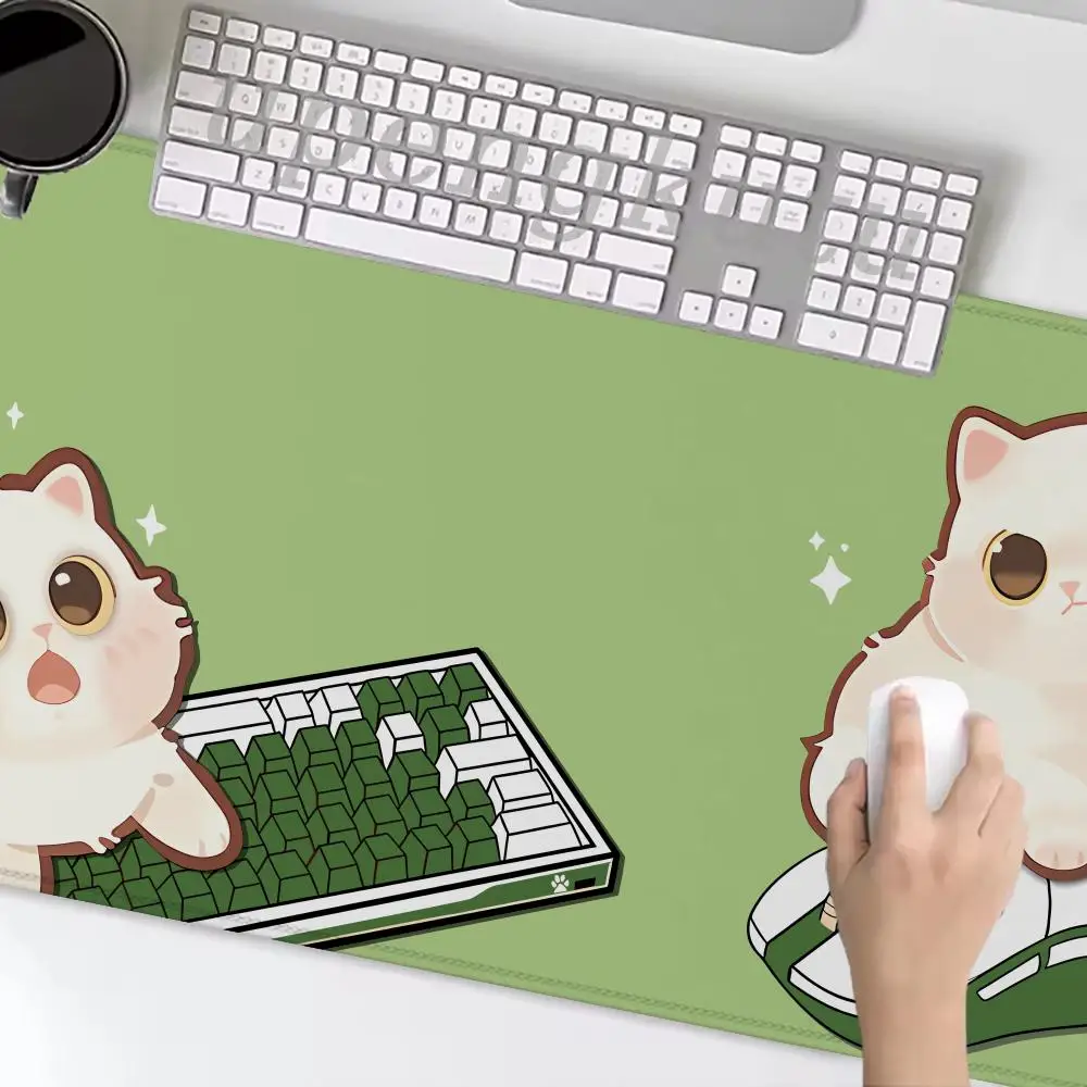 Art Kawaii White Cat on The Keyboard Коврик для мыши Черный ПК Геймер Розовый мультяшный настольный коврик XXL Симпатичные игровые аксессуары Большой зеленый ковер
Art Kawaii White Cat on The Keyboard Коврик для мыши Черный ПК Геймер Розовый мультяшный настольный коврик XXL Симпатичные игровые аксессуары Большой зеленый ковер