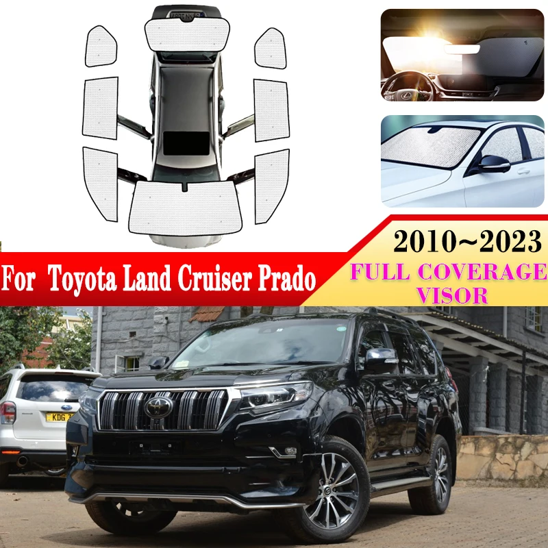 For Toyota Land Cruiser Prado J150 2010~2023 MK4 Anti-UV Car Windshield Surround Sunshades Side Windows Visor Covers Accessories
For Toyota Land Cruiser Prado J150 2010~2023 MK4 Anti-UV Car Windshield Surround Sunshades Side Windows Visor Covers Accessories