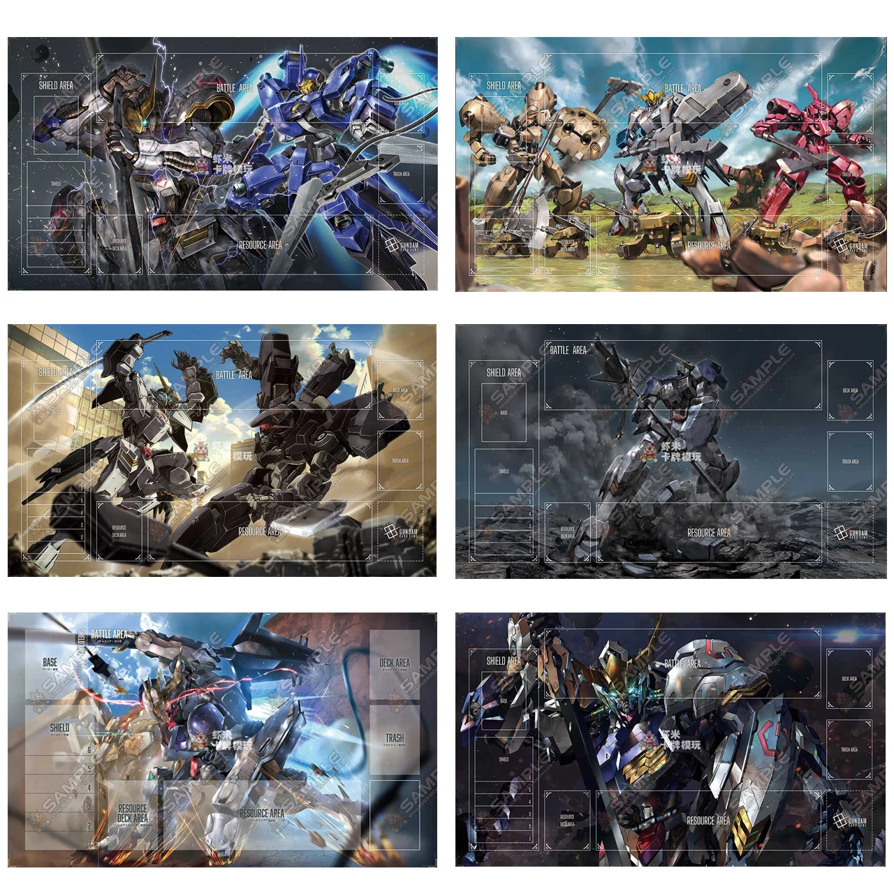 600x350mm Gundam Iron-Blooded Orphans Series Trading Card Playmat Card Grid GN-001 Exia Single-player Rubber Board Game Card Mat
600x350mm Gundam Iron-Blooded Orphans Series Trading Card Playmat Card Grid GN-001 Exia Single-player Rubber Board Game Card Mat