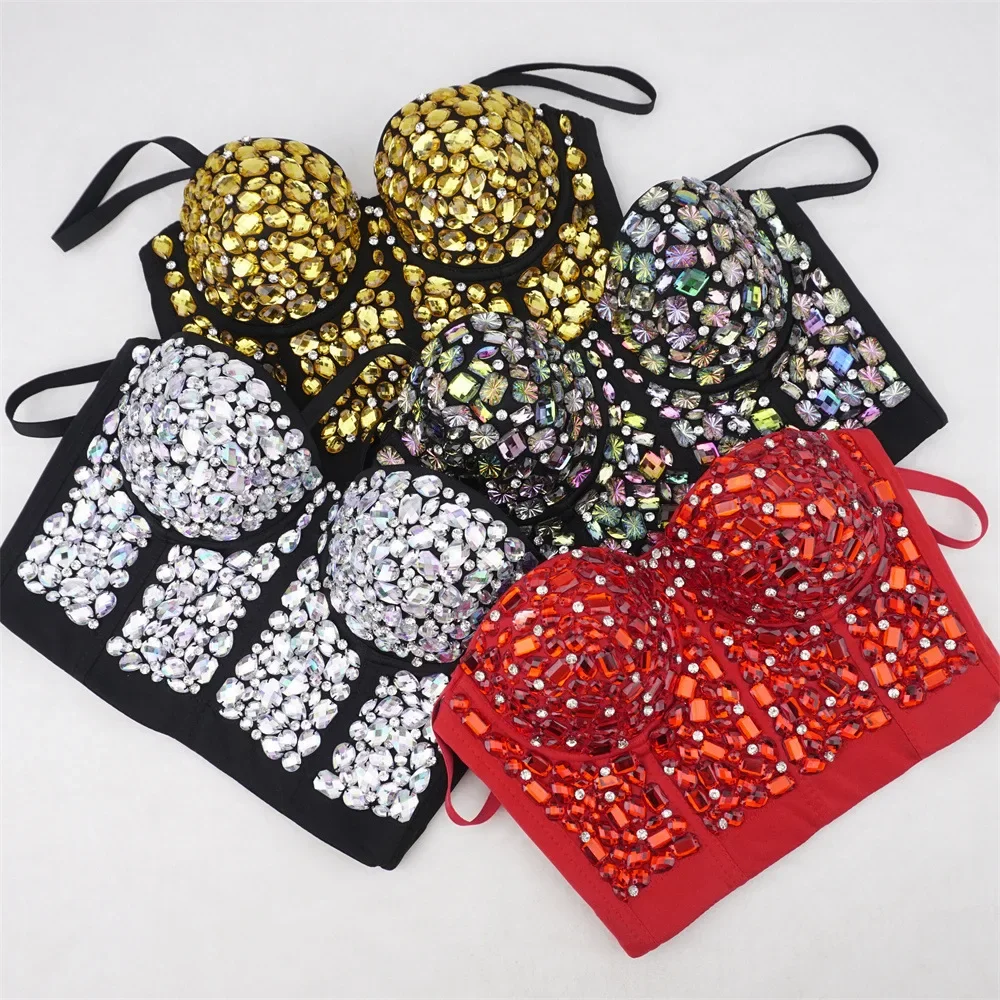 2025 Sweet Memory Beadings Corset Rhinestones Charming Bustier Colorful Acrylic Stone Nightclub Party Sexy Camis Women Crop Tops
2025 Sweet Memory Beadings Corset Rhinestones Charming Bustier Colorful Acrylic Stone Nightclub Party Sexy Camis Women Crop Tops