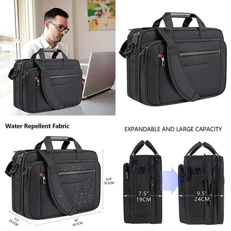 Laptop Briefcase Premium Laptop Case Fits Up to 17.3 Inch Business Shoulder Bag Laptop Expandable Water-Repellent
Laptop Briefcase Premium Laptop Case Fits Up to 17.3 Inch Business Shoulder Bag Laptop Expandable Water-Repellent