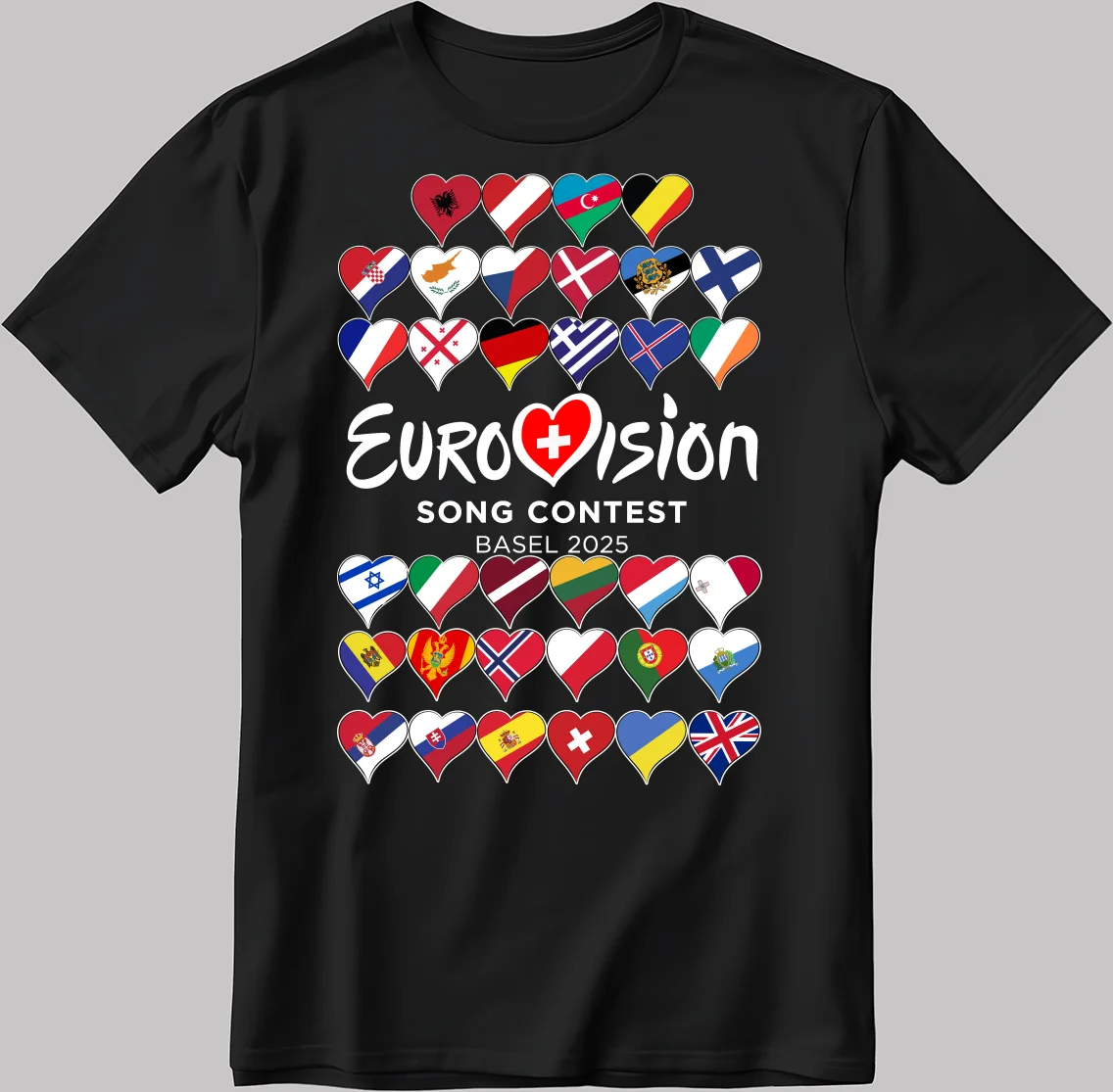 New in Eurovision 2025 T-shirt Eurovision Song Printed T Shirt Men Women Fashion Y2k Short Sleeve T-shirts Unisex Cotton Tops
New in Eurovision 2025 T-shirt Eurovision Song Printed T Shirt Men Women Fashion Y2k Short Sleeve T-shirts Unisex Cotton Tops