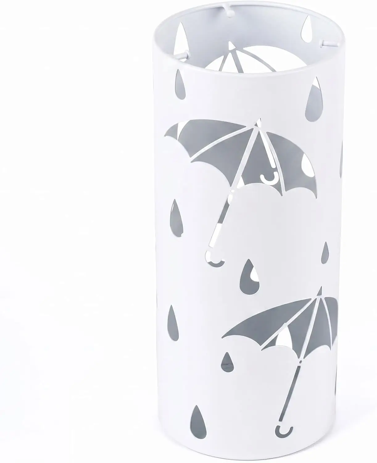 Round Metal Umbrella Stand for Entryway, Freestanding Holder Holds 4-5 Umbrellas, Rain Collection Organizer Bin for Home Office
Round Metal Umbrella Stand for Entryway, Freestanding Holder Holds 4-5 Umbrellas, Rain Collection Organizer Bin for Home Office