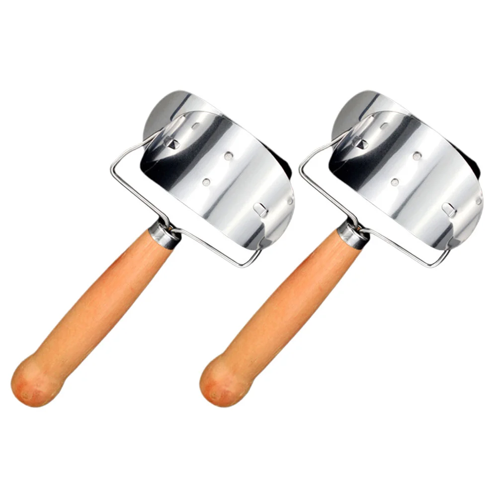 2 Pcs Stainless Steel Dumpling Wrapper Mold Maker Tool Ergonomic Wooden Handle Skin Kitchen Gadget Biscuit Pie Molds
2 Pcs Stainless Steel Dumpling Wrapper Mold Maker Tool Ergonomic Wooden Handle Skin Kitchen Gadget Biscuit Pie Molds