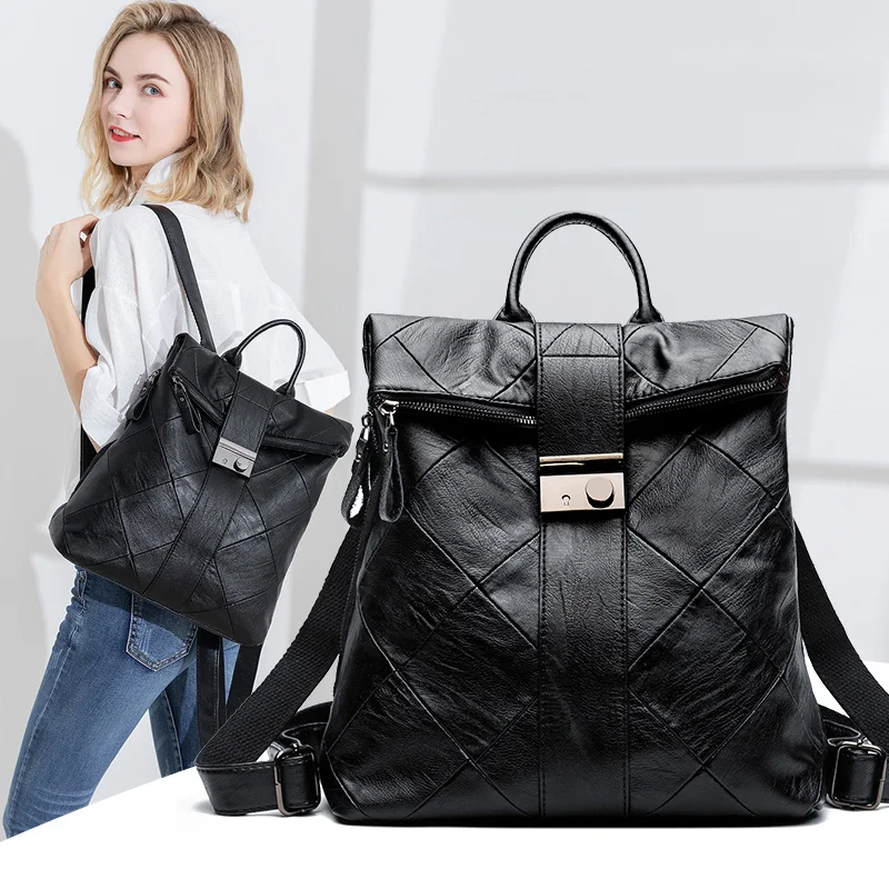 Genuine Leather Bapa Soft Leather Patchwork Lo Bule Travel Bag Faionable Women's oulder Bag Spring New Sle
Genuine Leather Bapa Soft Leather Patchwork Lo Bule Travel Bag Faionable Women's oulder Bag Spring New Sle