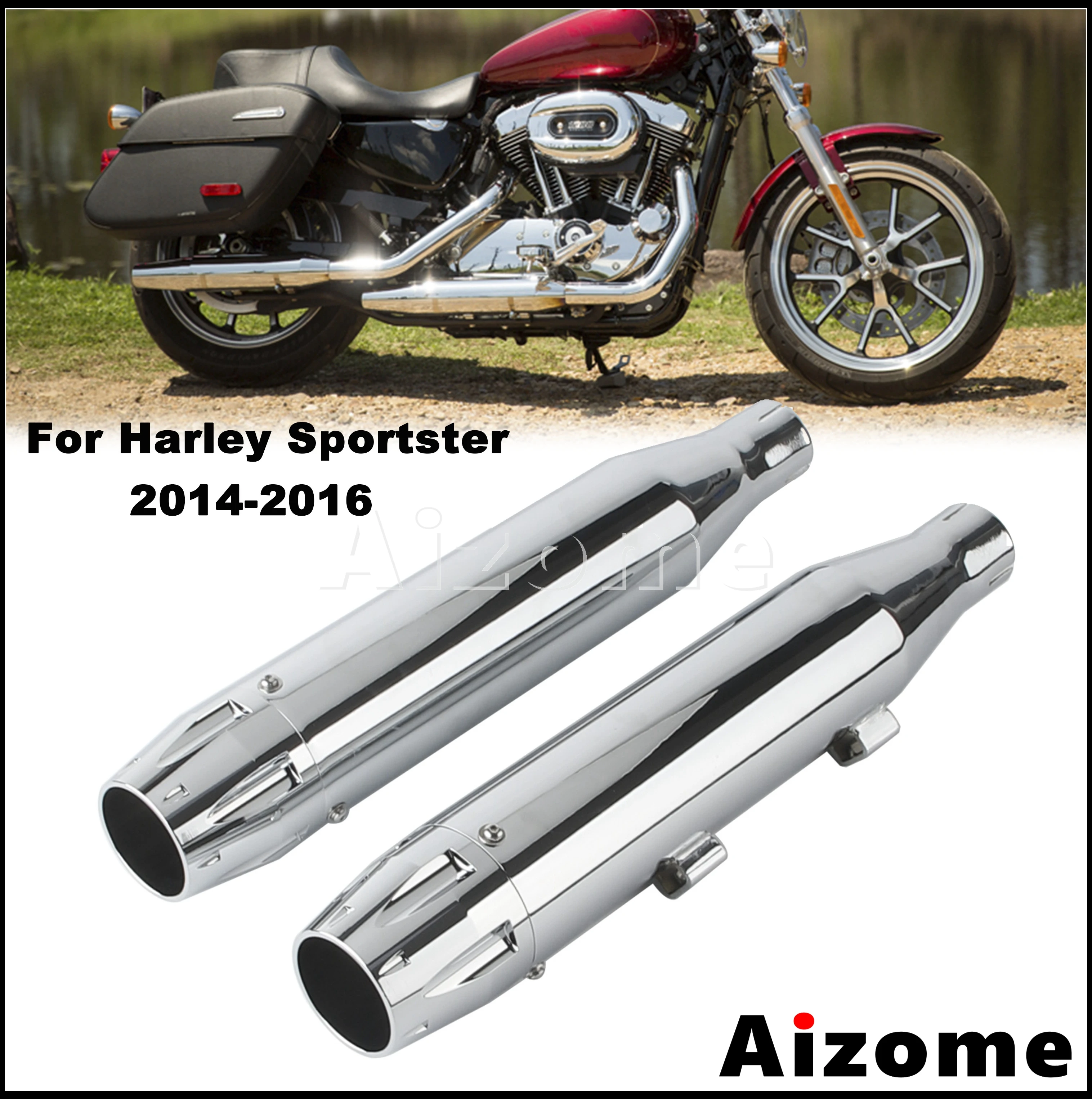 For Harley Sportster Exhaust Muffler Superlow XL 1200T 1200C 1200V Seventy-Two XL883N Iron Motorcycle Slip-on Muffler Pipe 14-16
For Harley Sportster Exhaust Muffler Superlow XL 1200T 1200C 1200V Seventy-Two XL883N Iron Motorcycle Slip-on Muffler Pipe 14-16
