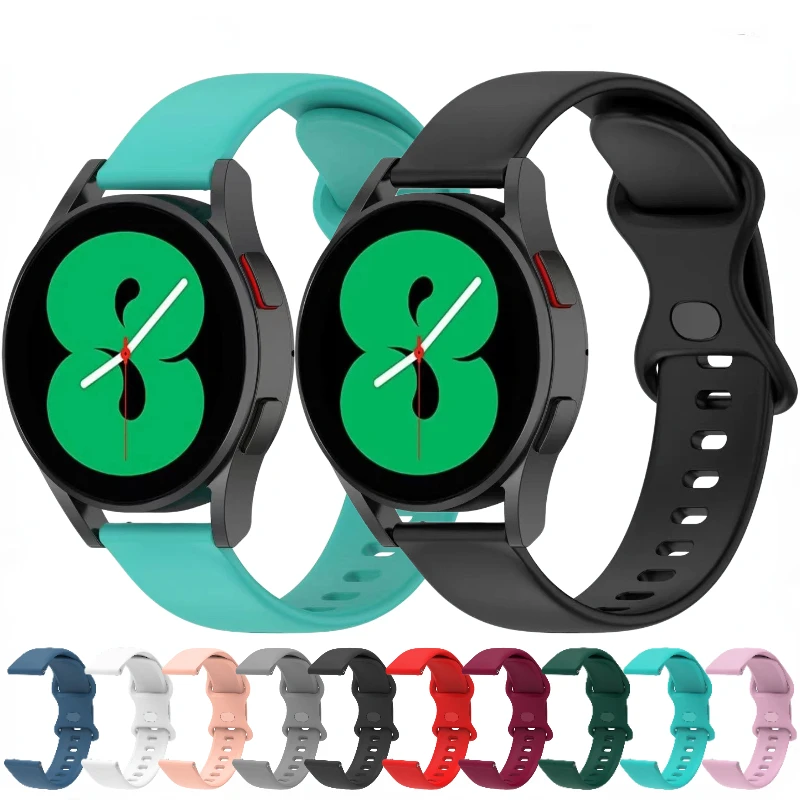 20mm Silicone Watch band For Samsung Galaxy watch 4/6 Classic 5 Pro 45mm Bracelet band For Samsung Galaxy watch 6/5/4 44mm 40mm
20mm Silicone Watch band For Samsung Galaxy watch 4/6 Classic 5 Pro 45mm Bracelet band For Samsung Galaxy watch 6/5/4 44mm 40mm