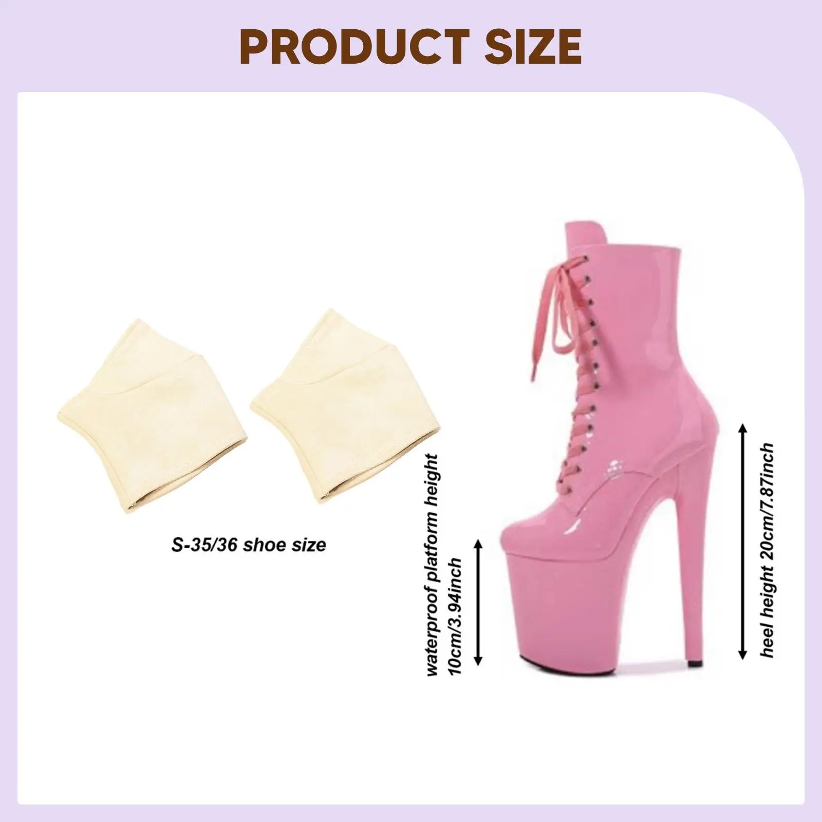 2 Pieces Pole Dance Shoe Protectors Clothing Accessories Grip Sleeves Covers for 20cm Heels Easy to Install
2 Pieces Pole Dance Shoe Protectors Clothing Accessories Grip Sleeves Covers for 20cm Heels Easy to Install