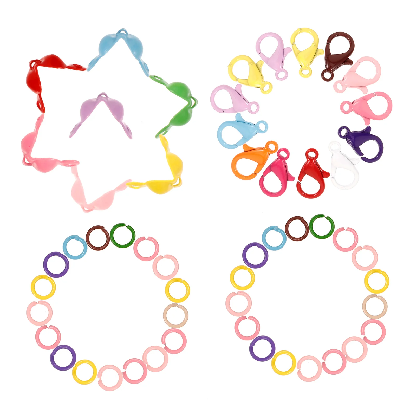 1 set Colored Beads Lobster Buckle Diy Jewelry Accessories Bracelet Clasp Necklace Buckles Jump Rings Mixed Kit Handmade
1 set Colored Beads Lobster Buckle Diy Jewelry Accessories Bracelet Clasp Necklace Buckles Jump Rings Mixed Kit Handmade