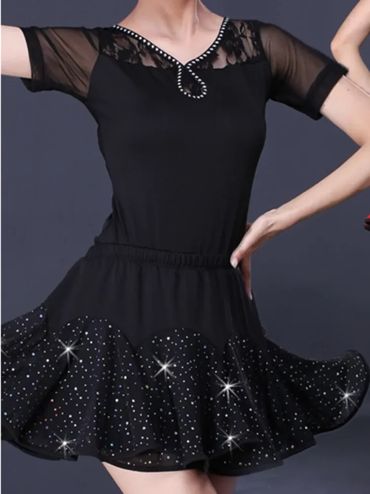 Latin Costume Female Adult 2022 New Latin Dance Skirt Square Dance Suit Dance Dress Short Sleeve Training Suit
Latin Costume Female Adult 2022 New Latin Dance Skirt Square Dance Suit Dance Dress Short Sleeve Training Suit