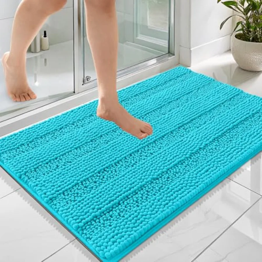 Thick Bathroom Rugs 36x24, Extra Soft Absorbent Chenille Striped Bath Rugs, Rubber Backing, Machine Wash Dry, Bath Mats for Bat
Thick Bathroom Rugs 36x24, Extra Soft Absorbent Chenille Striped Bath Rugs, Rubber Backing, Machine Wash Dry, Bath Mats for Bat