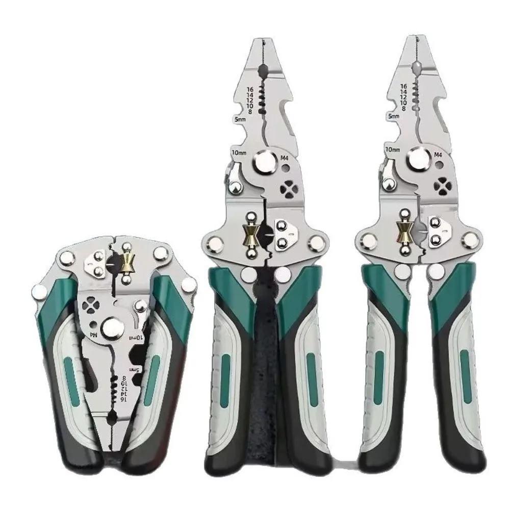 Foldable Wire Stripper, Pulley Design Multi-function Electrician Wire Splitter Wire Winding Pliers Crimping Pliers Hand Tool
Foldable Wire Stripper, Pulley Design Multi-function Electrician Wire Splitter Wire Winding Pliers Crimping Pliers Hand Tool
