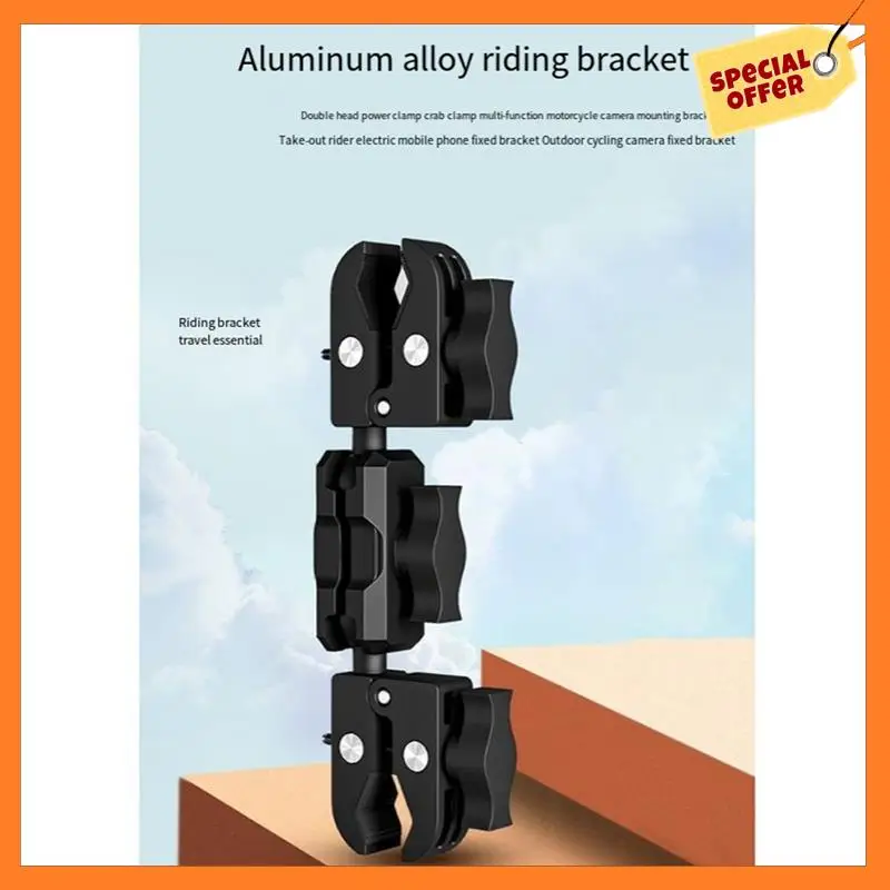AD08-Camera Clamp Mount Super Clamp Adapter Double Head Multifunction Holder For Motorcycle Bicycle Camera Mounts
AD08-Camera Clamp Mount Super Clamp Adapter Double Head Multifunction Holder For Motorcycle Bicycle Camera Mounts