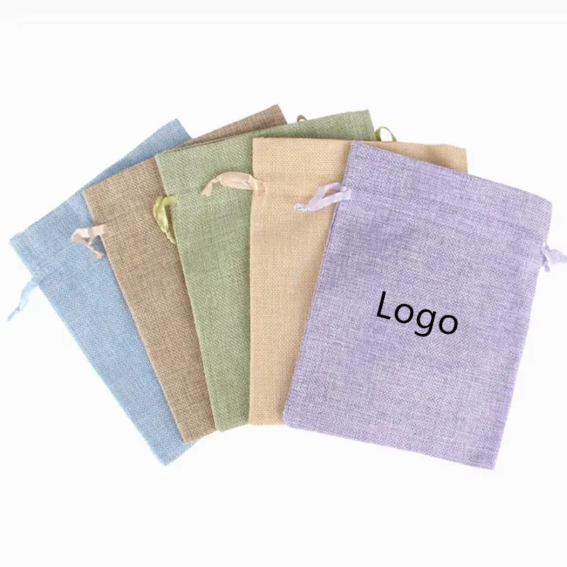 10pcs 16*20cm/6.3*7.9inches Drawstring Jute Linen Bags & Pouches Christmas Gift Packaging Bags Custom Print Logo 
10pcs 16*20cm/6.3*7.9inches Drawstring Jute Linen Bags & Pouches Christmas Gift Packaging Bags Custom Print Logo