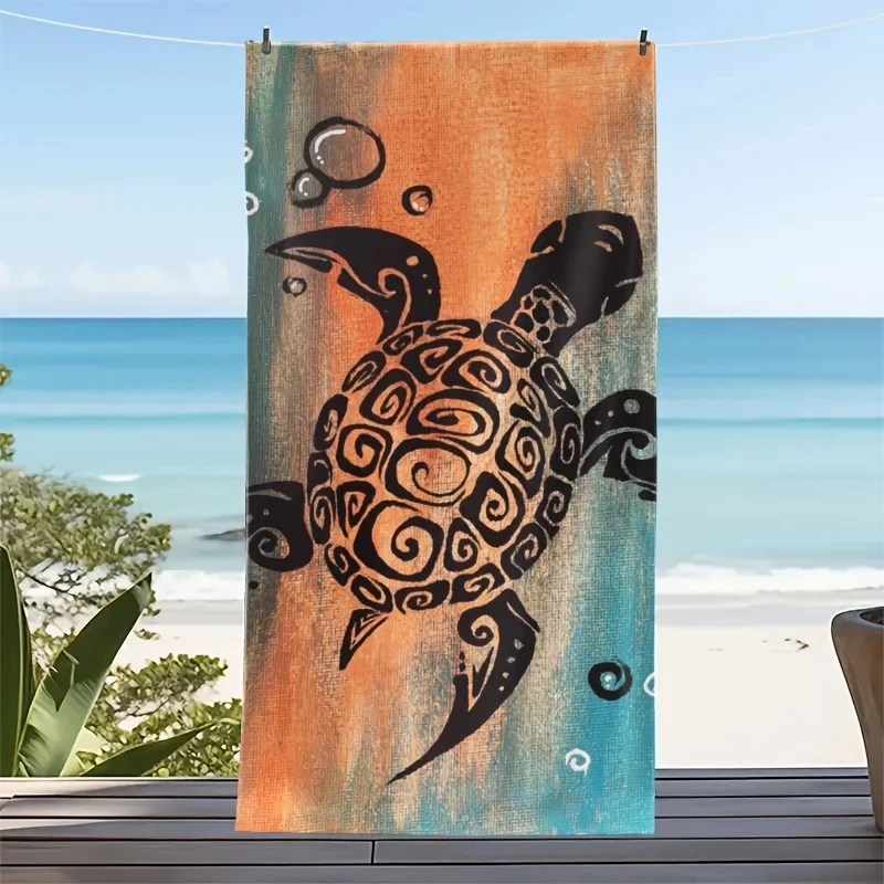 Turtle Print Microfiber Beach Towel, Large Quick Dry Soft Absorbent Lightweight Towel for Yoga Pool Travel Gift
Turtle Print Microfiber Beach Towel, Large Quick Dry Soft Absorbent Lightweight Towel for Yoga Pool Travel Gift