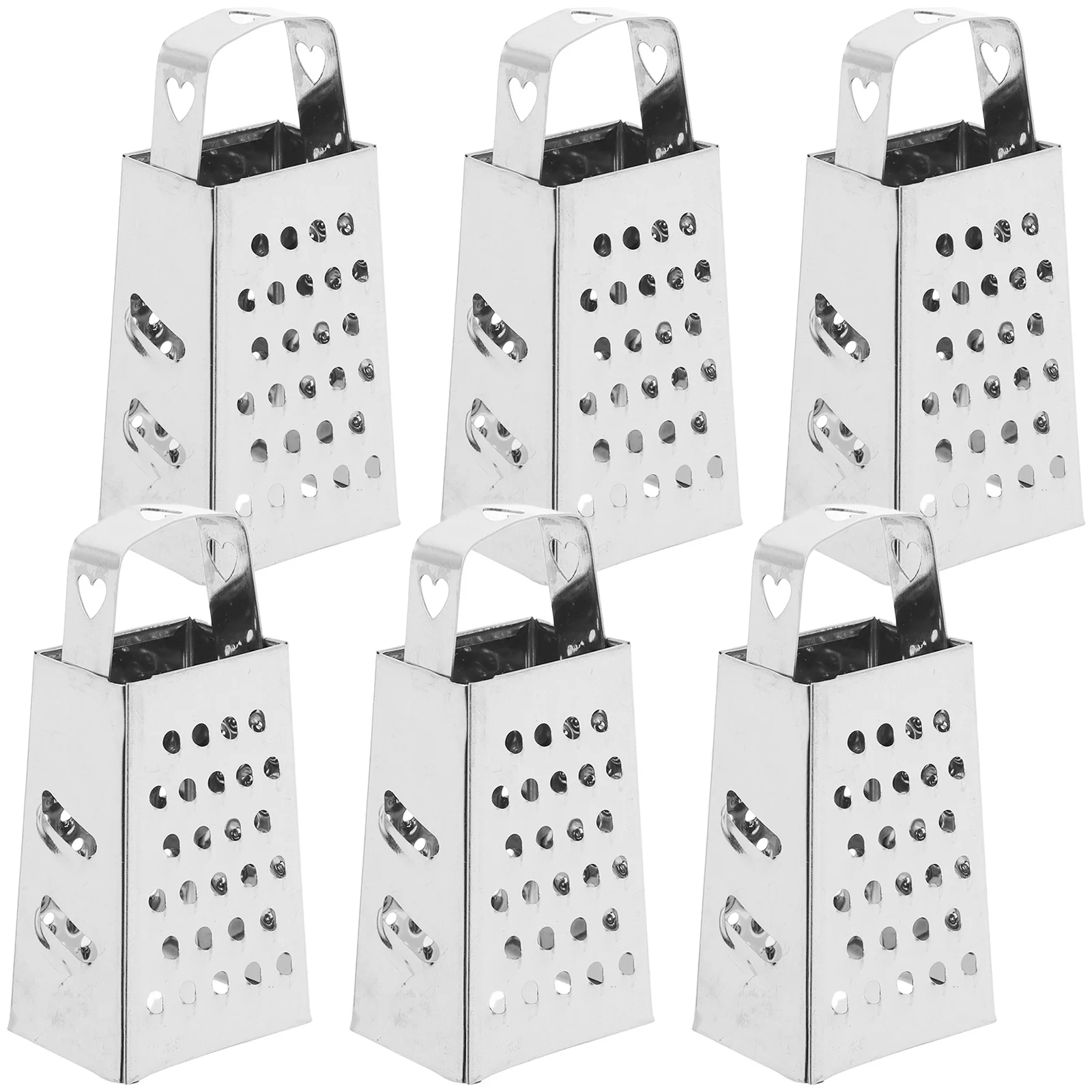 6Pcs Mini Cheese Grater Stainless Steel Four-Side Kitchen Gadget for Grating Cheese Vegetables Fruits Ginger Garlic Effortless
6Pcs Mini Cheese Grater Stainless Steel Four-Side Kitchen Gadget for Grating Cheese Vegetables Fruits Ginger Garlic Effortless