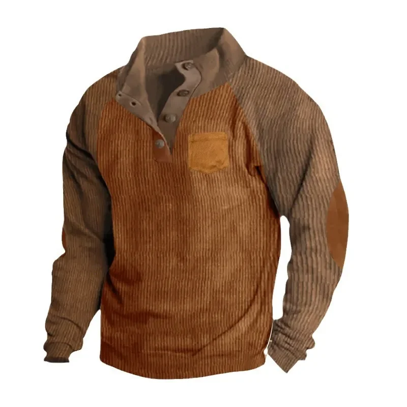 Retro Men Sweatshirt Color Corduroy Stand Collar Oversized Loose Casual Shirt Hoodie Matching Patchwork Men Sweatshirt
Retro Men Sweatshirt Color Corduroy Stand Collar Oversized Loose Casual Shirt Hoodie Matching Patchwork Men Sweatshirt