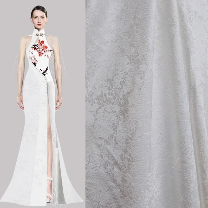Plum Blossom Dark Pattern Soft Jacquard Fabric for Spring Summer Designer Apparel Diy Sewing Cloth By The Meter Material
Plum Blossom Dark Pattern Soft Jacquard Fabric for Spring Summer Designer Apparel Diy Sewing Cloth By The Meter Material