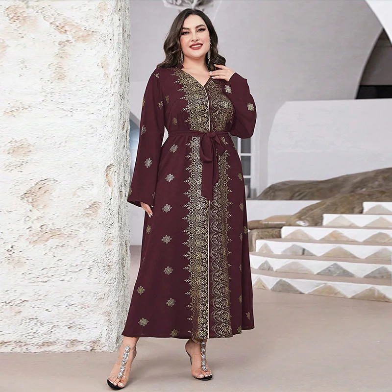 Kyp1095 Women's Plus Size Dress Fashionable Gold Embossed V-neck Party Evening Gown 2025 Party Summer Elegantes Casual Y2K
Kyp1095 Women's Plus Size Dress Fashionable Gold Embossed V-neck Party Evening Gown 2025 Party Summer Elegantes Casual Y2K