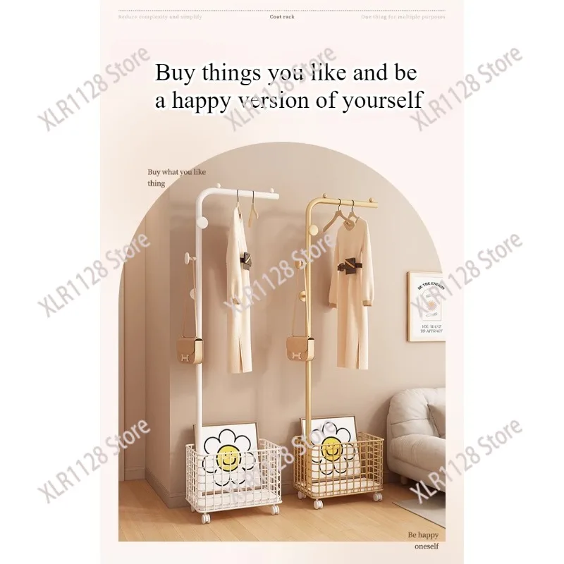 Light Luxury Mobile Floor-to-Ceiling Garment Rack Bedroom Clothes Hanger with Storage Function
Light Luxury Mobile Floor-to-Ceiling Garment Rack Bedroom Clothes Hanger with Storage Function