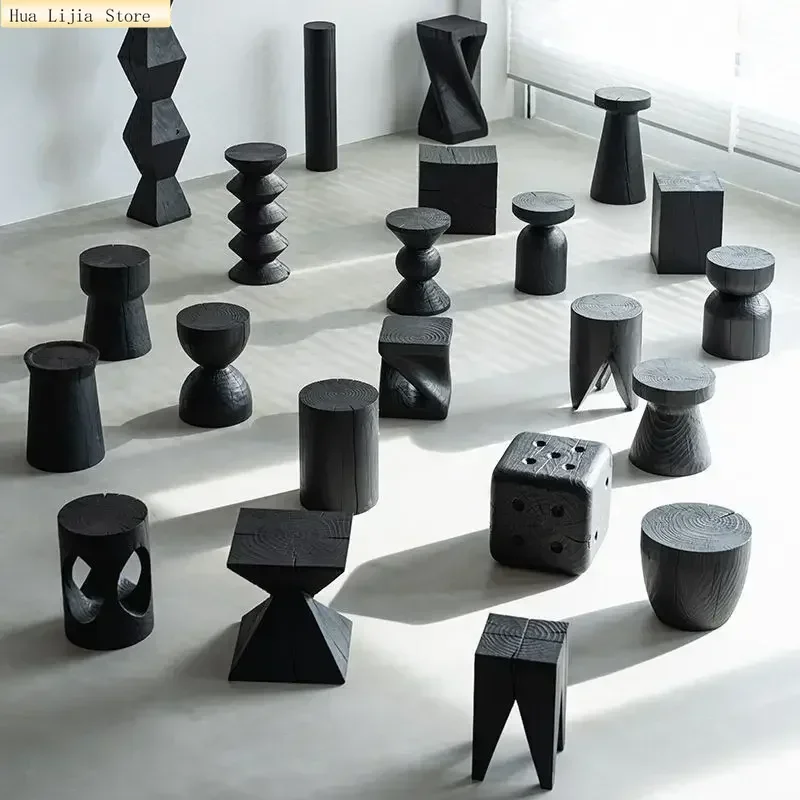 Carbonized Ottoman Black Solid Wood Pier Home Hotel Art Decoration Root Carving Creative Coffee Table Low Stool
Carbonized Ottoman Black Solid Wood Pier Home Hotel Art Decoration Root Carving Creative Coffee Table Low Stool