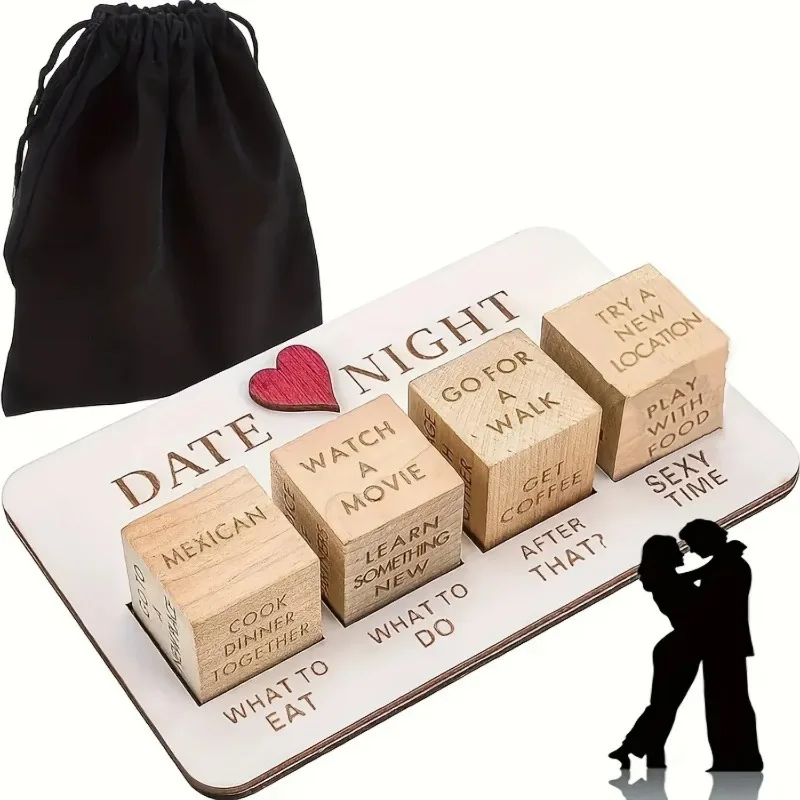 Набор деревянных игральных костей для свиданий Date Night Dice 4PCS After Dark Edition, многоразовые, для пар, на годовщину свадьбы
Набор деревянных игральных костей для свиданий Date Night Dice 4PCS After Dark Edition, многоразовые, для пар, на годовщину свадьбы