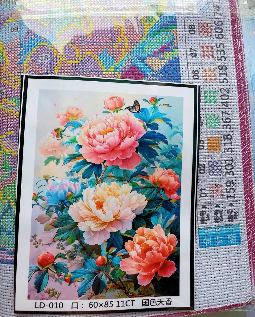 11ct 60x80cm Flowers Cross Stitch Embroidery DIY Printed Kits Needlework Set Home Decor Crafts New 3 Styles
11ct 60x80cm Flowers Cross Stitch Embroidery DIY Printed Kits Needlework Set Home Decor Crafts New 3 Styles