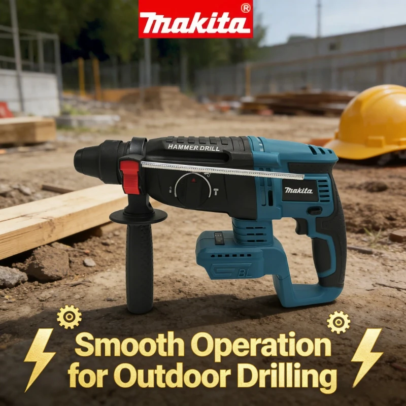 Makita Compatible 26mm Brushless Cordless Rotary Hammer - 18V Lithium Ion Wireless Electric Hammer Drill(bare tool)
Makita Compatible 26mm Brushless Cordless Rotary Hammer - 18V Lithium Ion Wireless Electric Hammer Drill(bare tool)
