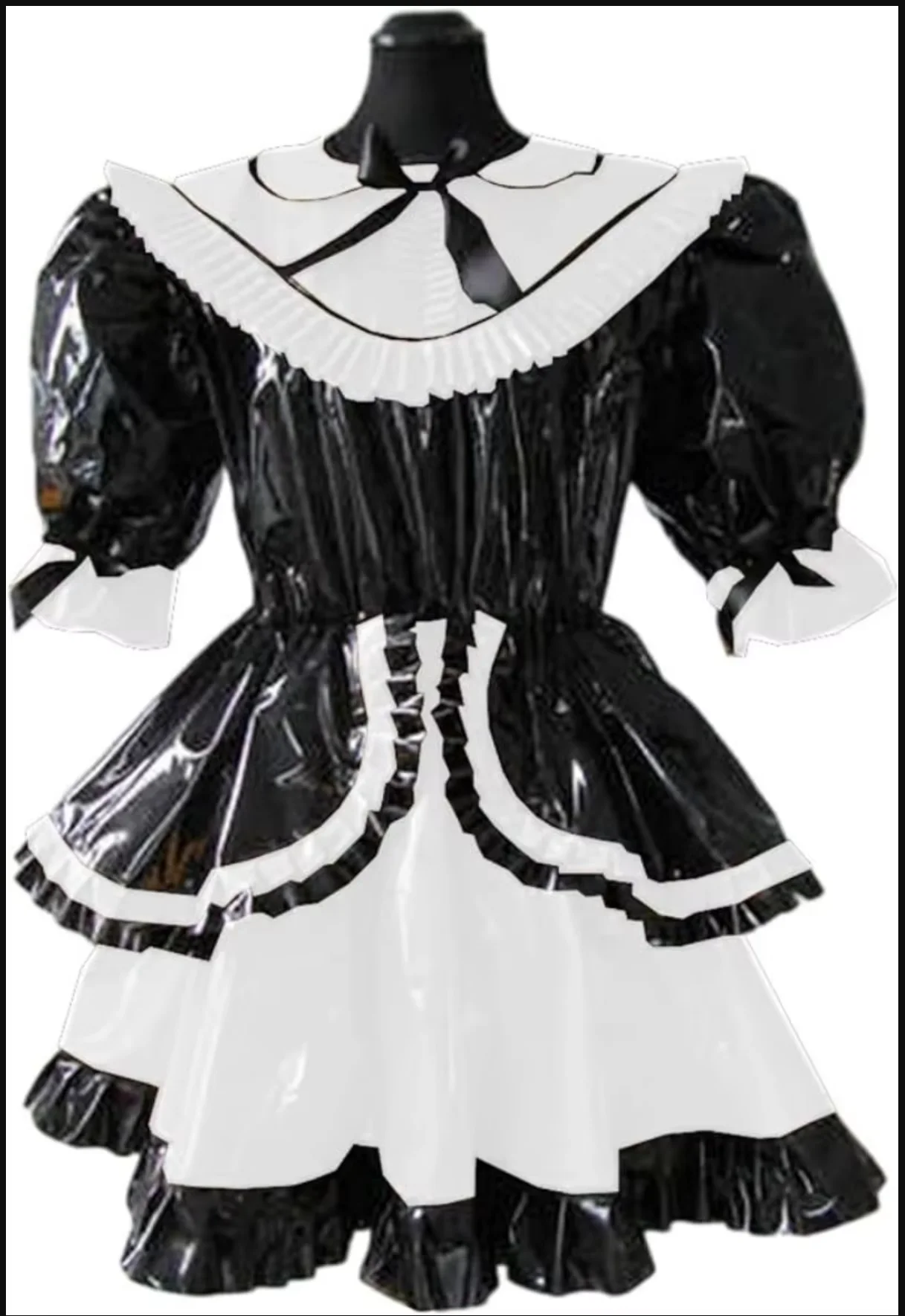 French Sexy Adult Custom Fetish Cross Dressing Sissy Black Patchwork Pink [VC Short Sleeved Plus Skirt Hem Dress
French Sexy Adult Custom Fetish Cross Dressing Sissy Black Patchwork Pink [VC Short Sleeved Plus Skirt Hem Dress
