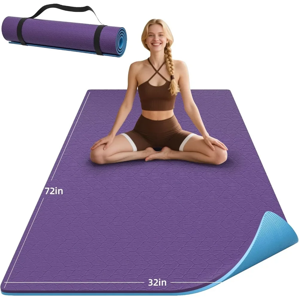 Extra Thick Non Slip Yoga Mat 10mm Wide Dual Layer Exercise Mat with Strap for Yoga Pilates Floor Workouts
Extra Thick Non Slip Yoga Mat 10mm Wide Dual Layer Exercise Mat with Strap for Yoga Pilates Floor Workouts