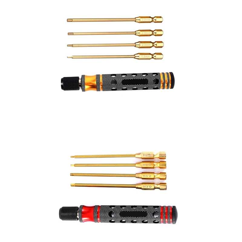Top-Hexagon Screwdriver Set 1.5, 2.0, 2.5, 3.0Mm Quick Change Hex Key, Hex Wrench Tool For RC Cars, Crawlers, Boats
Top-Hexagon Screwdriver Set 1.5, 2.0, 2.5, 3.0Mm Quick Change Hex Key, Hex Wrench Tool For RC Cars, Crawlers, Boats