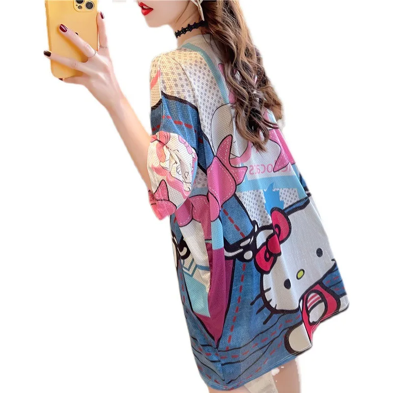 Hello Kitty New Plus Size Casual Girl Spring And Summer Long Cotton T-shirt Fashion Street Style Loose Short-sleeved Top
Hello Kitty New Plus Size Casual Girl Spring And Summer Long Cotton T-shirt Fashion Street Style Loose Short-sleeved Top