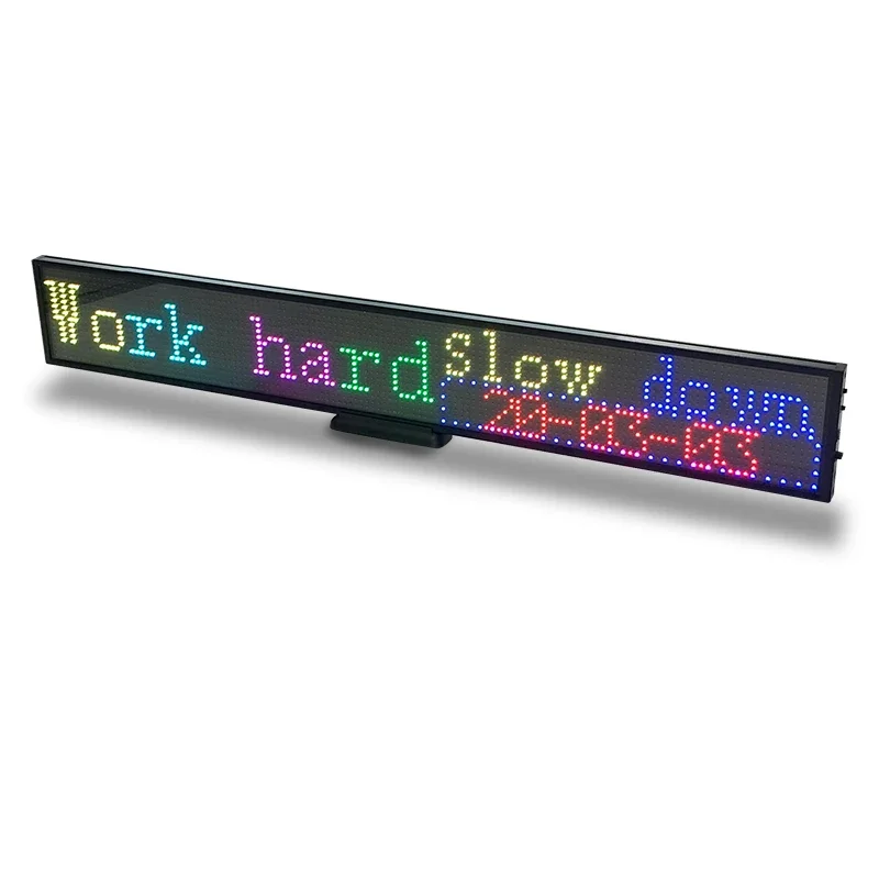 P5 RGB Color DC5V Smart Phone APP Control Advertising Messages Moving Scrolling Indoor Mini LED Display Board for Bank / Office
P5 RGB Color DC5V Smart Phone APP Control Advertising Messages Moving Scrolling Indoor Mini LED Display Board for Bank / Office