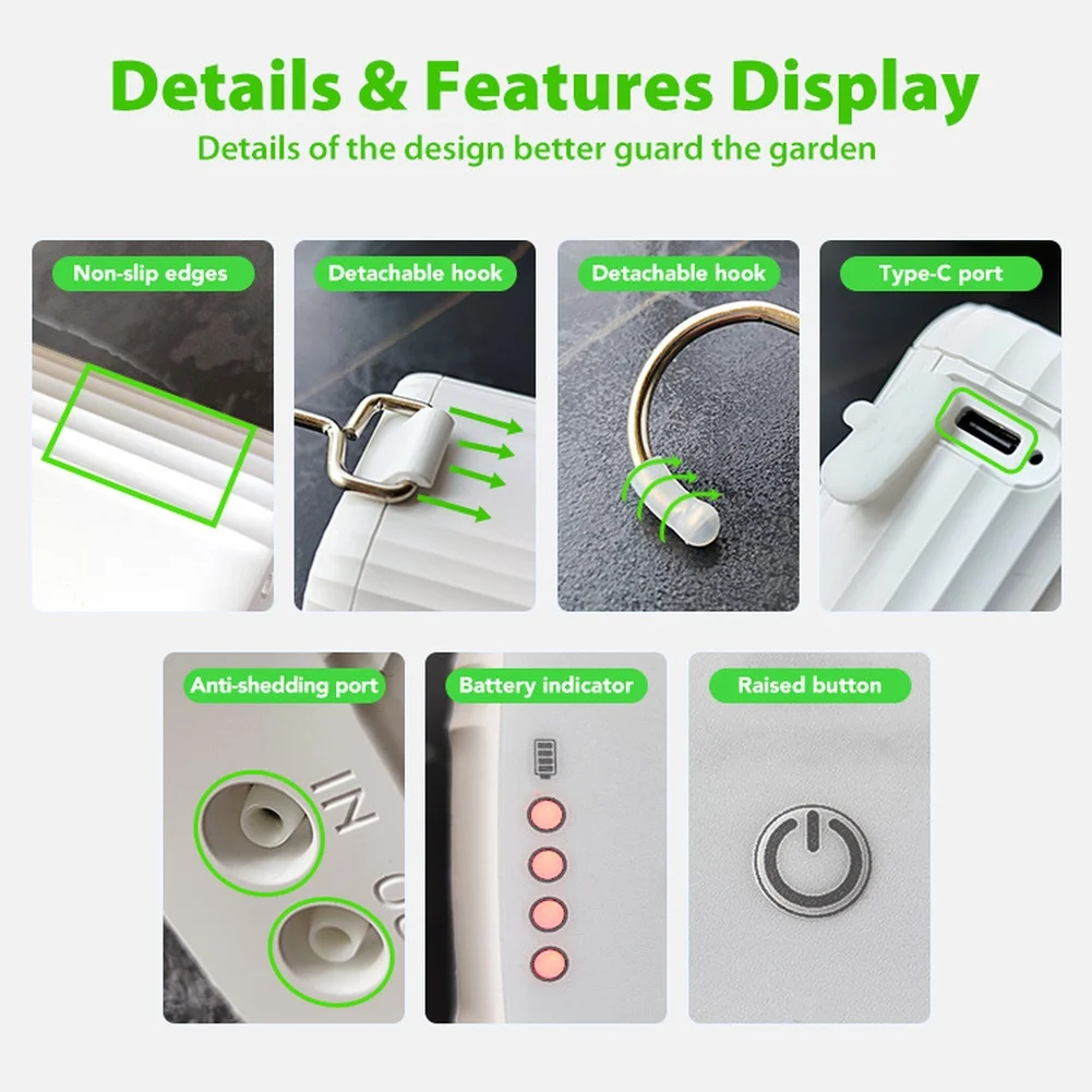 For Tuya Compatible Smart Plant Waterer with 10 Adjustable Drippers USB C Powered Auto Indoor Outdoor Irrigation Timer
For Tuya Compatible Smart Plant Waterer with 10 Adjustable Drippers USB C Powered Auto Indoor Outdoor Irrigation Timer