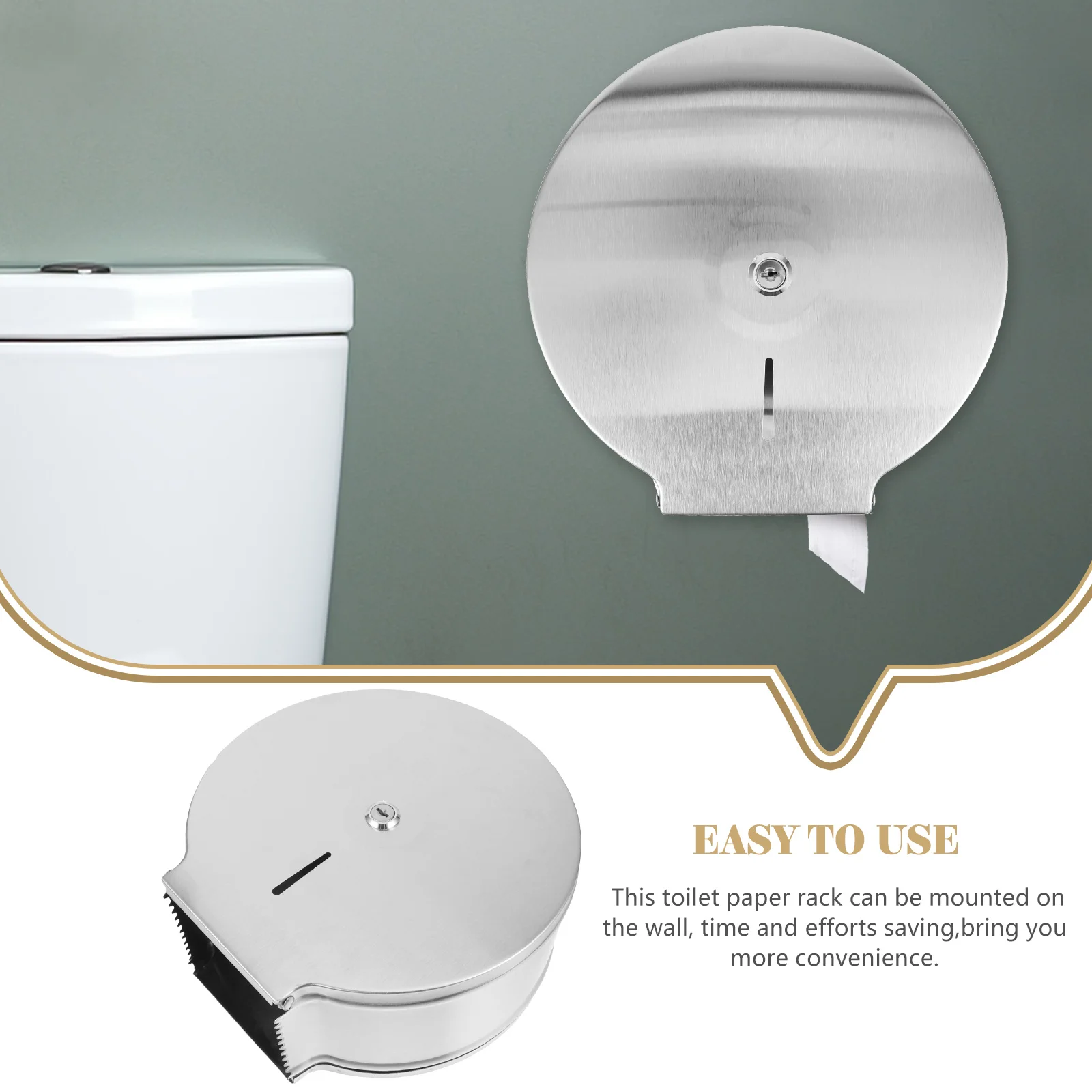 Wall Mount Toilet Paper Holder Stainless Steel Rack Storage for Kitchen Bathroom 201K29 Folded Paper Towel Dispenser
Wall Mount Toilet Paper Holder Stainless Steel Rack Storage for Kitchen Bathroom 201K29 Folded Paper Towel Dispenser