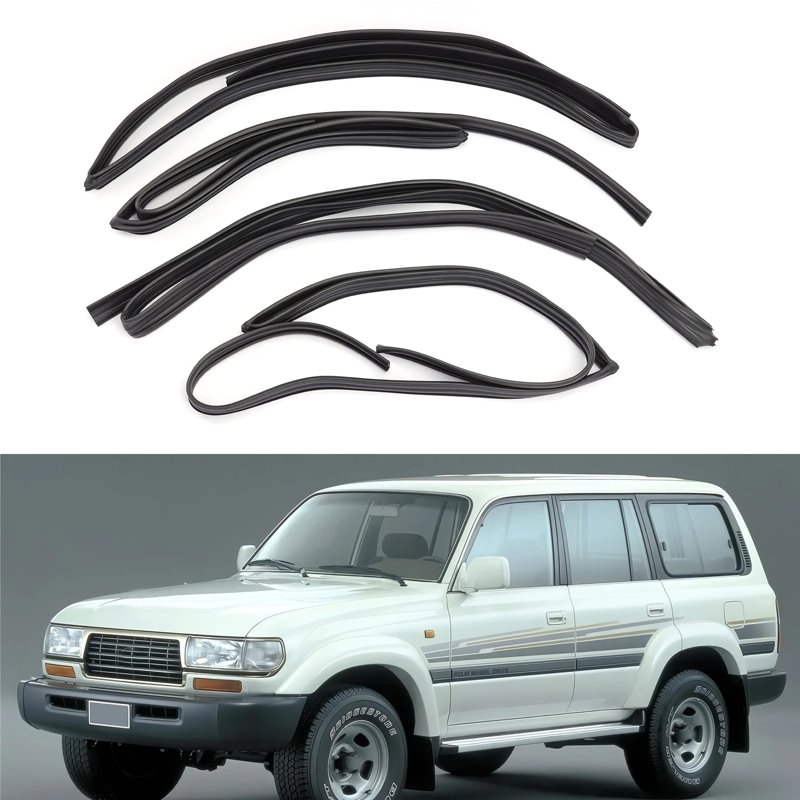 Door Window Channel Bailey Rubber Kit Suit for Toyota 80 Series 1990 To 1997 LandCruiser FZJ80 HZJ80 HZJ81 FJ80 HDJ80 HDJ81
Door Window Channel Bailey Rubber Kit Suit for Toyota 80 Series 1990 To 1997 LandCruiser FZJ80 HZJ80 HZJ81 FJ80 HDJ80 HDJ81