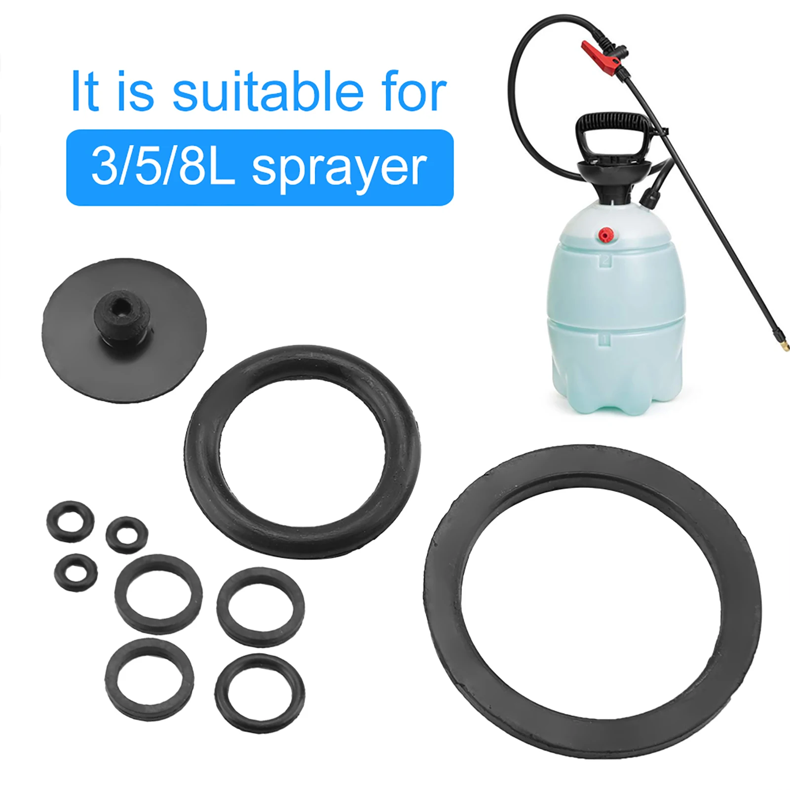 10pcs/ Set Useful Durable Rubber Sealing Ring Essential Sprayer Accessories
10pcs/ Set Useful Durable Rubber Sealing Ring Essential Sprayer Accessories