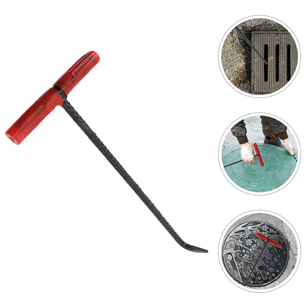 1pc Manhole Lid Stainless Steel T-Shaped Heavy Duty Manhole Lid Lifter Hook For Drain Cover Lifting Keys Utility Pulling Tool
1pc Manhole Lid Stainless Steel T-Shaped Heavy Duty Manhole Lid Lifter Hook For Drain Cover Lifting Keys Utility Pulling Tool