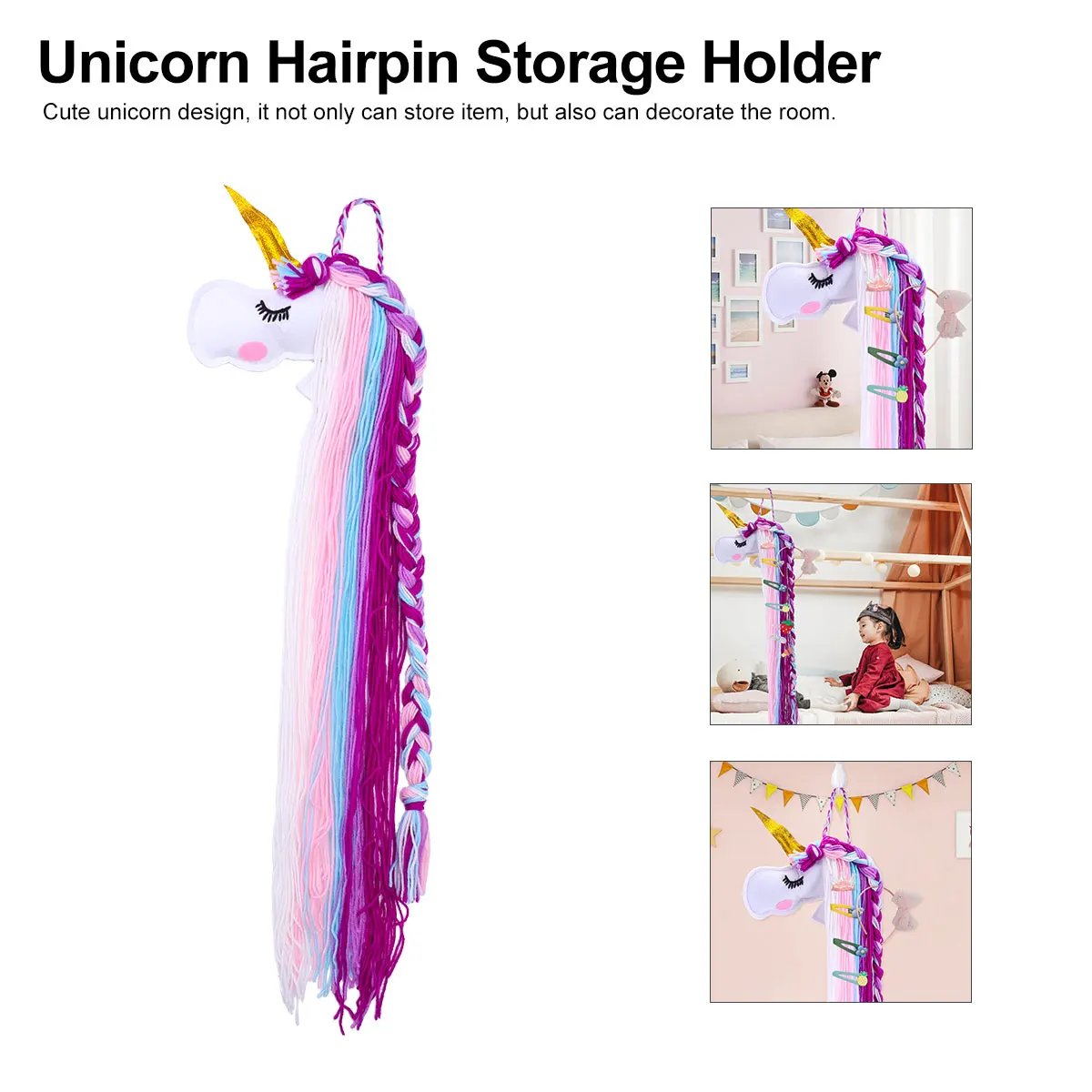 Girls Hairpin Storage Belt Child Kid Hangers Barrette Holder Durable Quality Cute Unicorn Wall Decor Hair Clips Storage
Girls Hairpin Storage Belt Child Kid Hangers Barrette Holder Durable Quality Cute Unicorn Wall Decor Hair Clips Storage