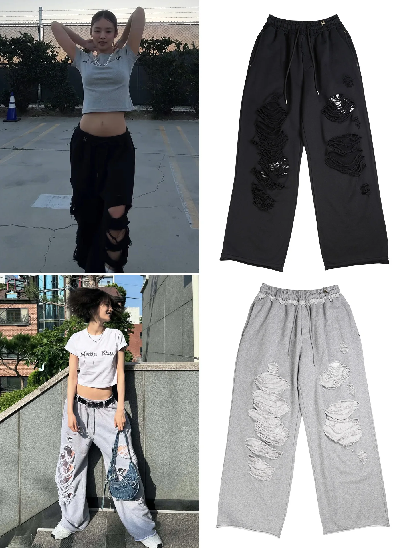 Street Style Loose Hole Casual Pants Sweatpants Women High Waist Cotton Straight Leg Pants Dance Suitable No Brand Registered...
Street Style Loose Hole Casual Pants Sweatpants Women High Waist Cotton Straight Leg Pants Dance Suitable No Brand Registered...