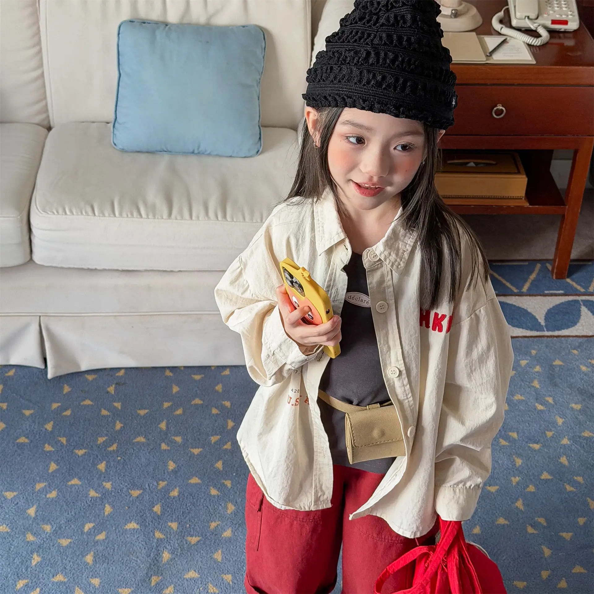 2026 Spring New Children Long Sleeve Shirts Cotton Boys Letter Embroidery Shirts Toddler Girls Casual Coat Kids Clothes
2026 Spring New Children Long Sleeve Shirts Cotton Boys Letter Embroidery Shirts Toddler Girls Casual Coat Kids Clothes