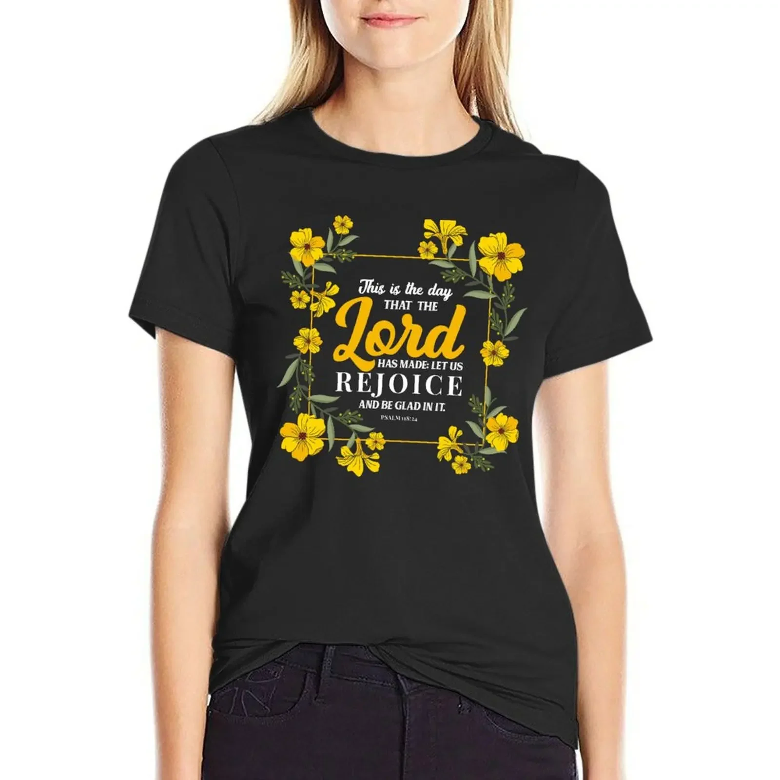 This is the day that the Lord has Made Psalm 118 24 T-Shirt quick-drying summer top ariat shirts for Women
This is the day that the Lord has Made Psalm 118 24 T-Shirt quick-drying summer top ariat shirts for Women