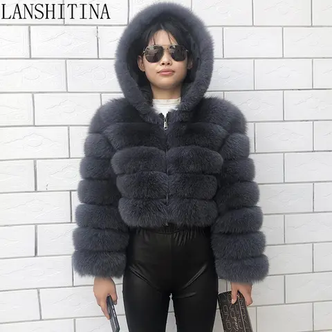 Fox Real Fur Coat Women Luxury Women's Winter Coats 2022 Female Overcoat WOMAN JACKET Natural CLOTHES Vest Sleeveless Long FOR
