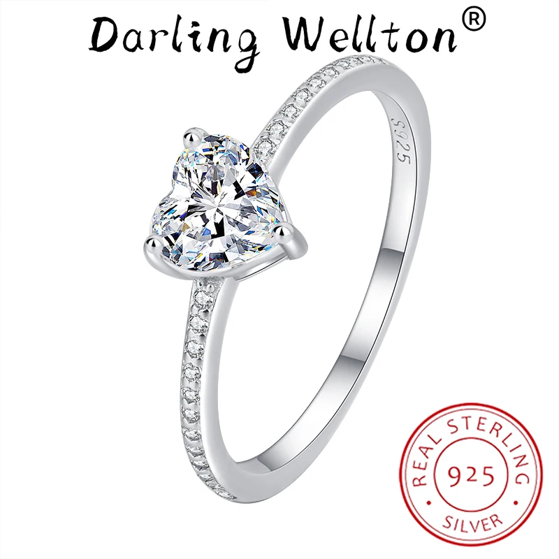 Classic Heart-Shaped Four-Pronged Geometric Diamond Couple Ring For Women 100% Original Sterling Silver Valentine Gift Jewelry
Classic Heart-Shaped Four-Pronged Geometric Diamond Couple Ring For Women 100% Original Sterling Silver Valentine Gift Jewelry