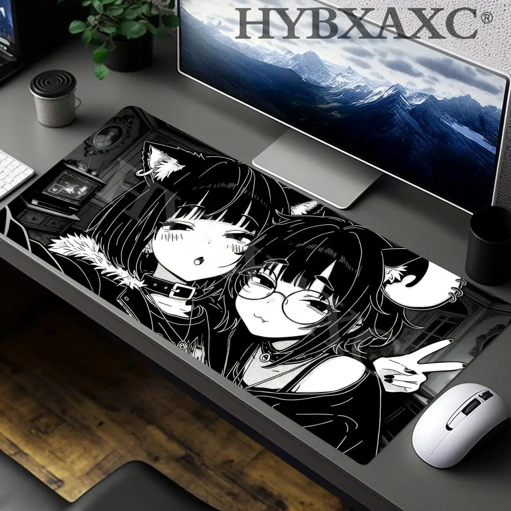 HYBXAXC Anime Girl Non-Slip Mouse Pad Large Gaming Mousepad Keyboard Pad Laptop Computer Desk Pad Black White Extended Carpet
HYBXAXC Anime Girl Non-Slip Mouse Pad Large Gaming Mousepad Keyboard Pad Laptop Computer Desk Pad Black White Extended Carpet